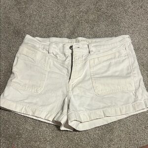 American Eagle Outfitters White Denim Jean Shorts Women’s Size 10 3 inch inseam